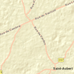 Saint-Aubert Street Map