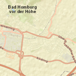 Bad Homburg vor der Höhe Street Map