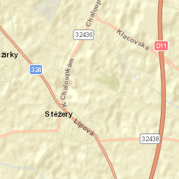 Stěžery Street Map
