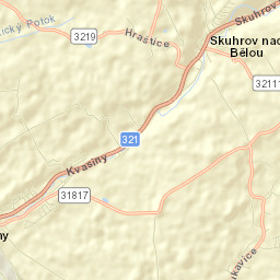 Kvasiny Street Map