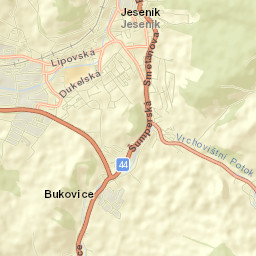 Jeseník Street Map
