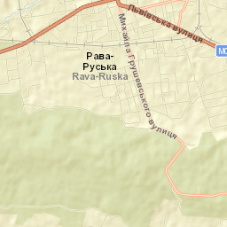 Rava-Rus’ka Street Map