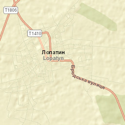 Lopatyn Street Map