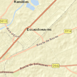Escaudœuvres Street Map