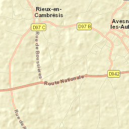 Avesnes-les-Aubert Street Map