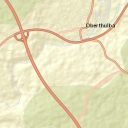 Oberthulba Street Map
