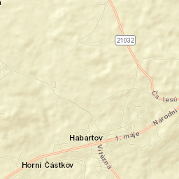 Habartov Street Map