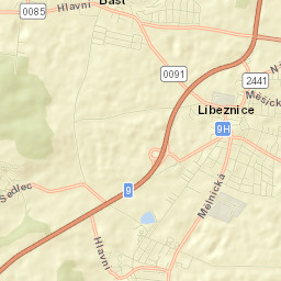 Líbeznice Street Map