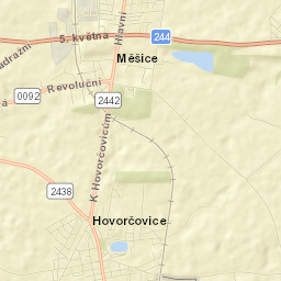Měšice Street Map