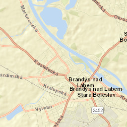 Brandýs nad Labem-Stará Boleslav Street Map