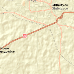 Głubczyce Street Map