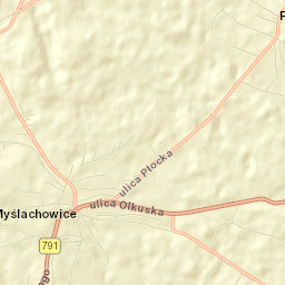 Myślachowice Street Map