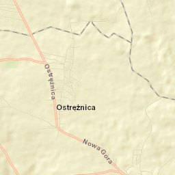 Ostrężnica Street Map