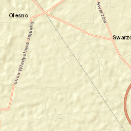 Olesno Street Map