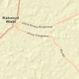 Radomyśl Wielki Street Map