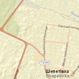 Shepetivka Street Map