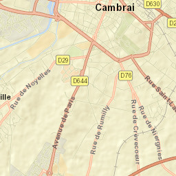 Cambrai Street Map