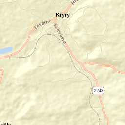 Kryry Street Map
