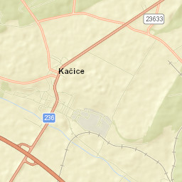 Kačice Street Map