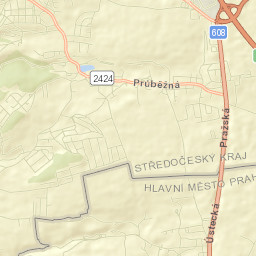 Zdiby Street Map