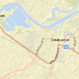 Čelákovice Street Map