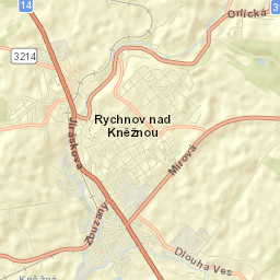 Rychnov nad Kněžnou Street Map