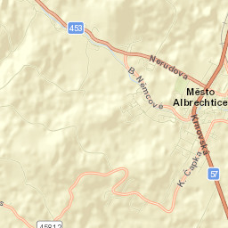 Město Albrechtice Street Map