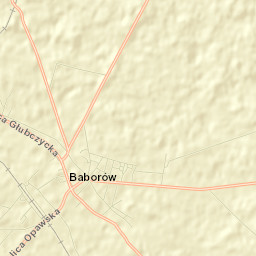 Baborów Street Map