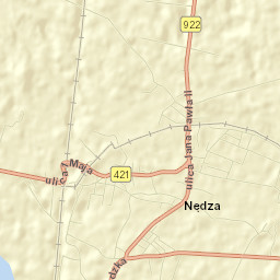 Nędza Street Map