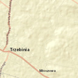 Trzebinia Street Map