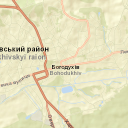 Bohodukhiv Street Map