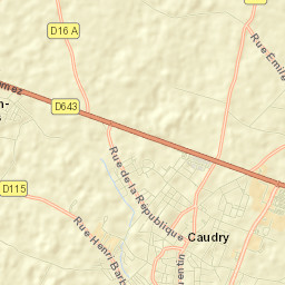 Caudry Street Map