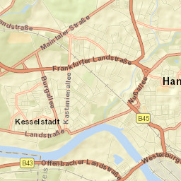 Hanau am Main Street Map