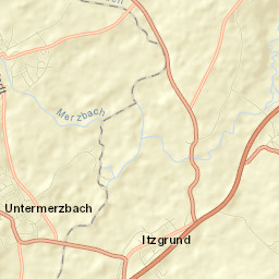 Untermerzbach Street Map