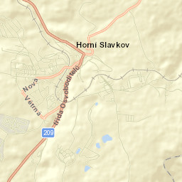 Horní Slavkov Street Map