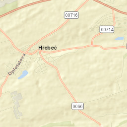 Hřebeč Street Map
