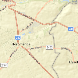 Horoměřice Street Map