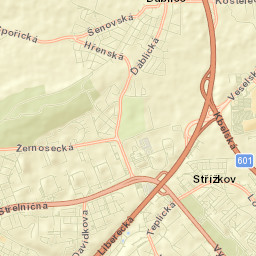 Střížkov Street Map