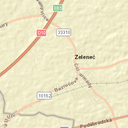 Zeleneč Street Map