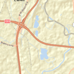 Opatovice nad Labem Street Map