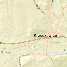 Krzeszowice Street Map