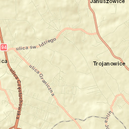 Modlnica Street Map