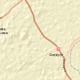 Gorzyce Street Map
