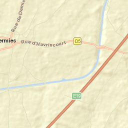 Hermies Street Map