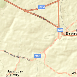 Beauraing Street Map