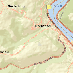 Oberwesel Street Map