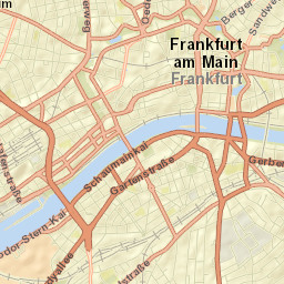 Frankfurt am Main Street Map