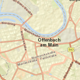 Offenbach Street Map