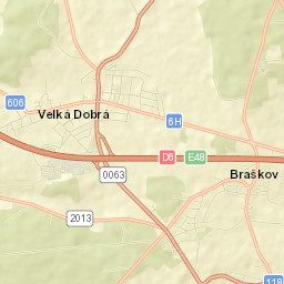 Velká Dobrá Street Map