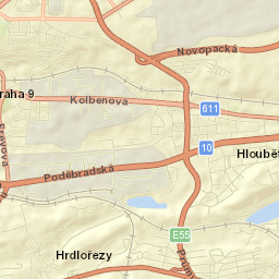 Vysočany Street Map